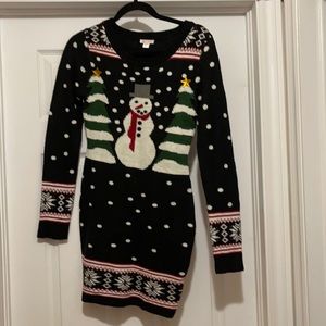 Xhilaration ladies Christmas snowman dress size XS